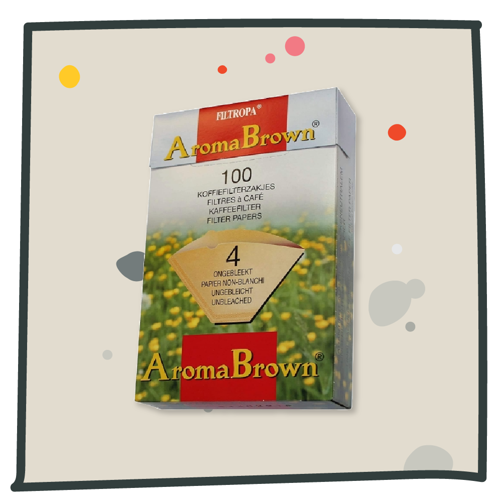 FILTROPA FILTER PAPERS (BROWN / SIZE 4 / 100 PACK)