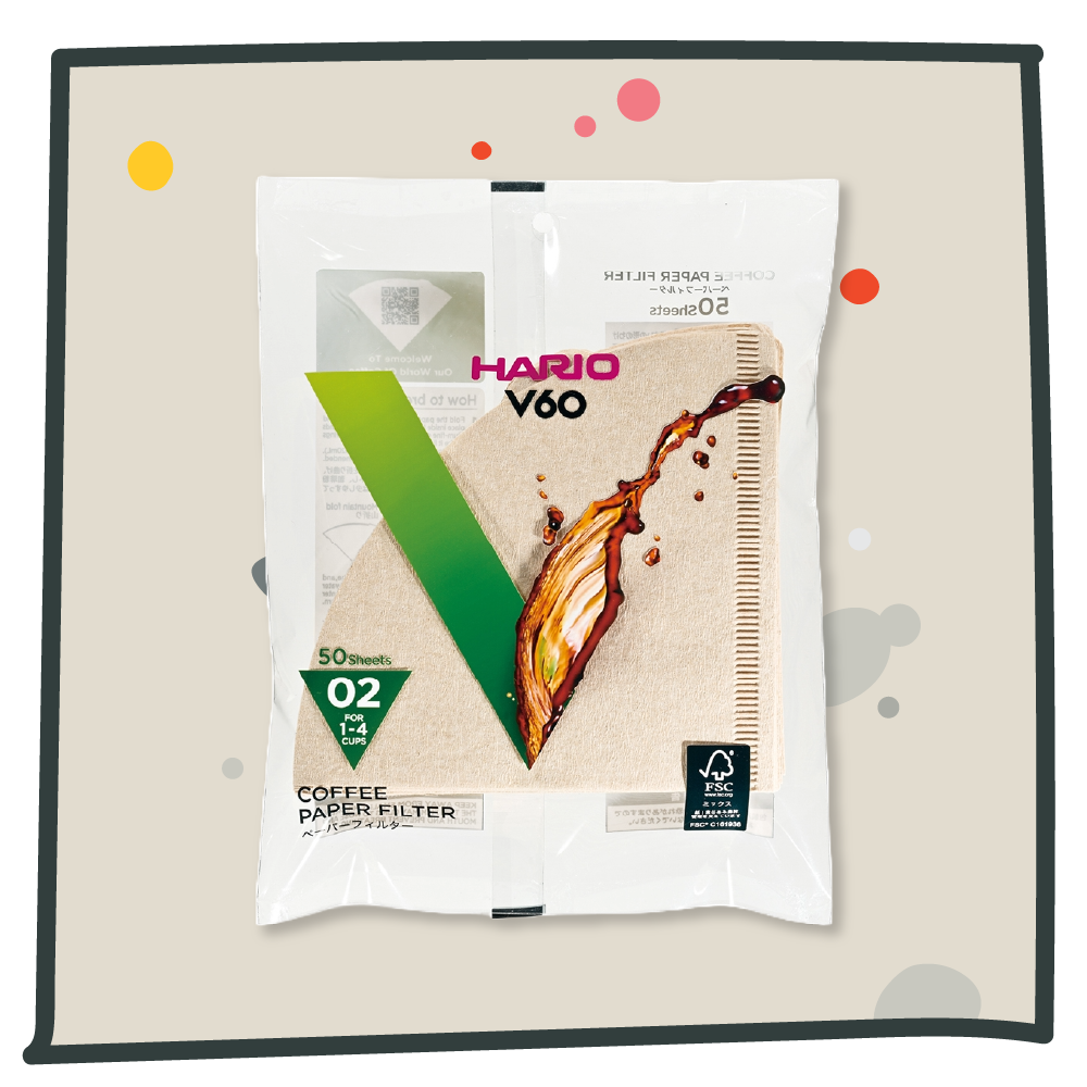 HARIO V60 FILTER PAPER (SIZE 02)