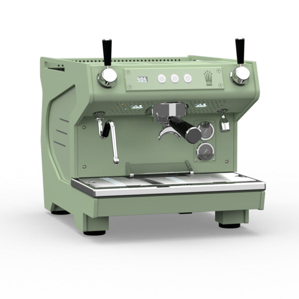 The Conti Ace Espresso Machine in pastel green