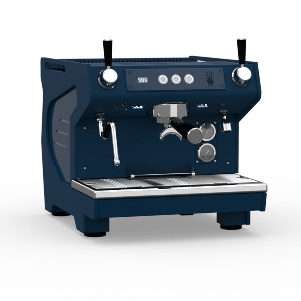 The Conti Ace Espresso Machine in sapphire blue