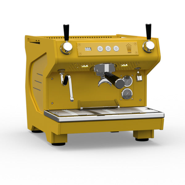 The Conti Ace Espresso Machine in zinc yellow